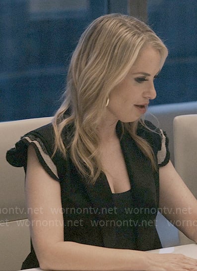 Ashleigh's ruffle sleeve vest on American Horror Story