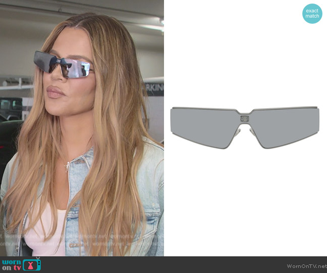 Wornontv Khloes Mirrored Sunglasses On The Kardashians Khloe Kardashian Clothes And