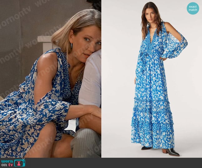 ba&sh Fanny Dress worn by Nina Reeves (Cynthia Watros) on General Hospital