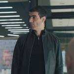 Black leather jacket on Billions