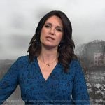 Maria's blue floral wrap dress on Today