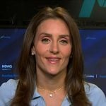 Kristina Partsinevelos’s blue polo dress on NBC News Daily