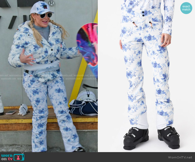 WornOnTV: Heather’s white floral ski jacket and pants on The Real ...