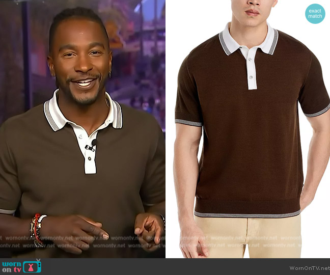 WornOnTV: Scott’s green contrast trim polo on Access Hollywood | Scott ...