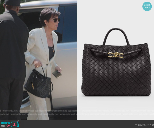 WornOnTV: Kris's pink leather skin mini bag on The Kardashians, Kris Jenner
