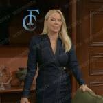 Brooke’s denim wrap dress on The Bold and the Beautiful