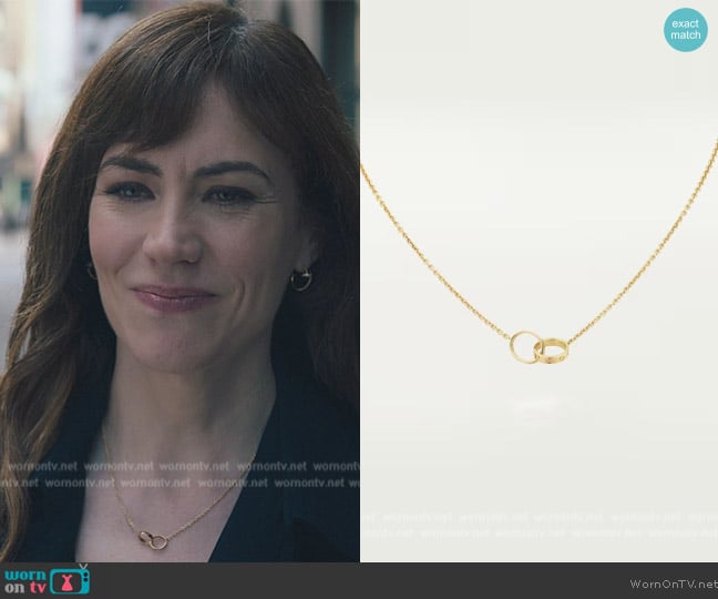 Cartier Love Necklace worn by Wendy Rhoades (Maggie Siff) on Billions