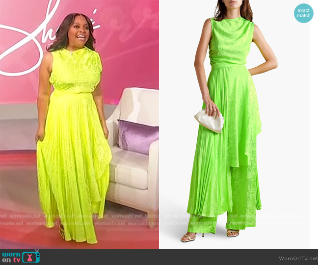 WornOnTV: Sherri’s lime green top and asymmetric skirt on Sherri ...