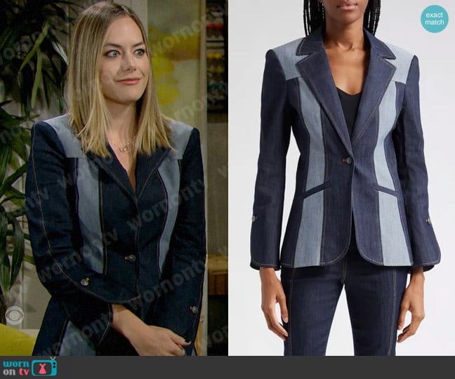 Cinq a Sept Celie Blazer worn by Hope Logan (Annika Noelle) on The Bold and the Beautiful