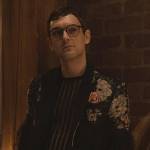 Cliff’s black floral fringe jacket on Only Murders in the Building