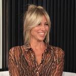 Debbie Gibson’s animal print blouse on E! News