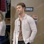 Dex’s greige shirt jacket on General Hospital