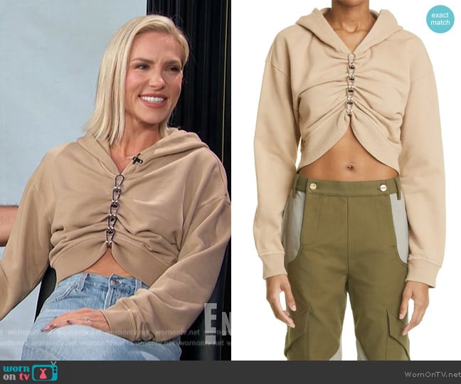 Dion Lee Chain Front Cotton Terry Hoodie worn by Sharna Burgess on E! News