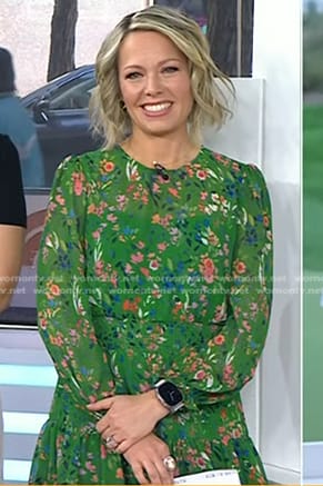 Dylan’s green floral dress on Today