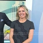 Dylan’s grey lace panel dress on Today