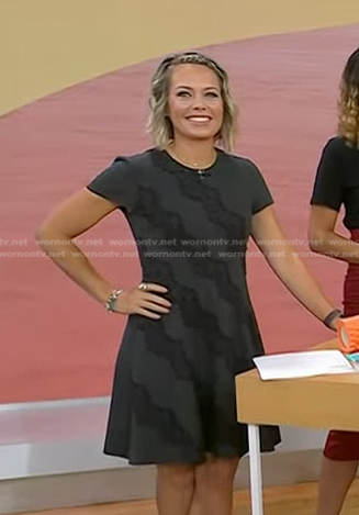 Dylan's grey lace panel dress on Today