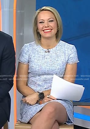 Dylan's light blue tweed dress on Today