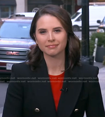 Elizabeth’s black blazer on Good Morning America