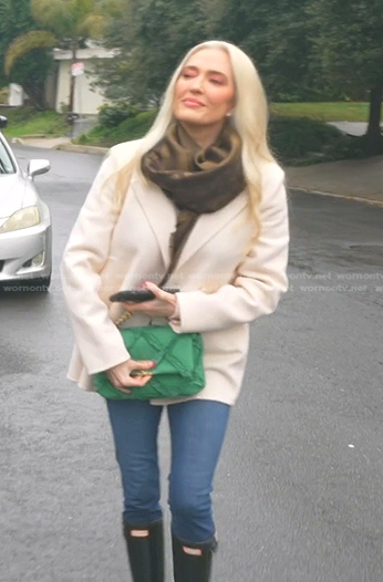 WornOnTV: Erika's monogram scarf and rain boots on The Real Housewives of  Beverly Hills, Erika Jayne