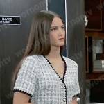 Esme’s tweed button front dress on General Hospital