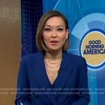 Eva’s blue blazer and pants on Good Morning America