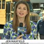 Jen Maxfield’s floral print blouse on NBC News Daily