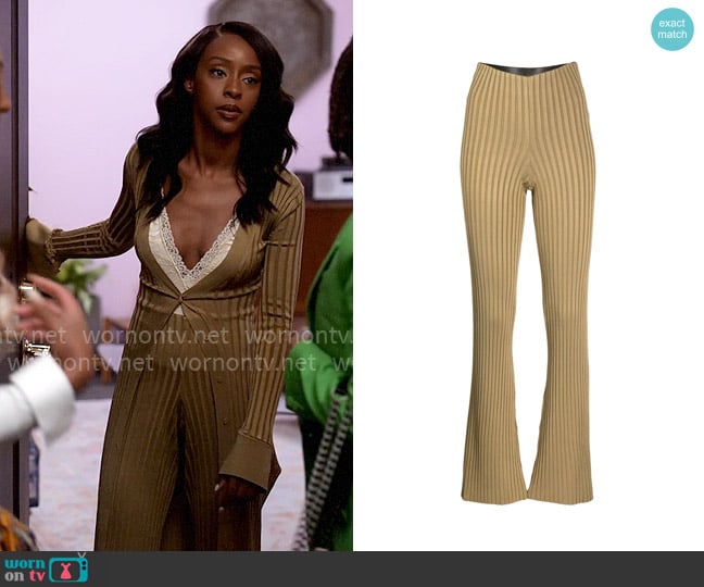 Galvan Rhea Pants worn by Karen Mott (Ebony Obsidian) on Tyler Perrys Sistas