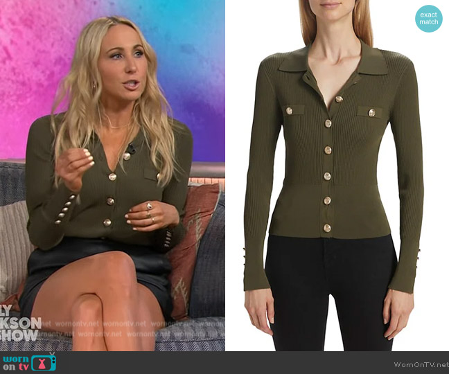 Generation Love Carter Button-Up Sweater worn by Nikki Glaser on The Kelly Clarkson Show