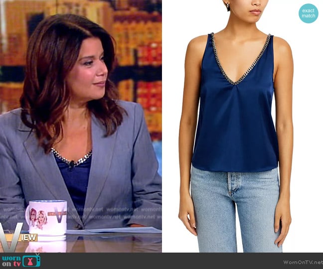 Generation Love Chain V Neck Top worn by Ana Navarro on The View