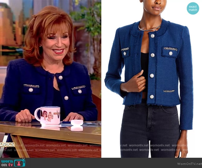 Generation Love Kristen Embellished Tweed Blazer worn by Joy Behar on The View