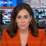 Hallie Jackson’s red double breasted blazer on NBC News Daily