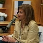 Hoda’s beige leather jacket on Today