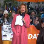 Hoda’s pink coat on Today