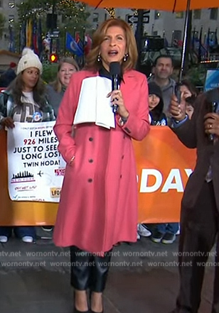 Hoda's pink coat on Today