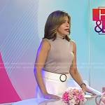 Hoda’s ivory belted skirt on Today