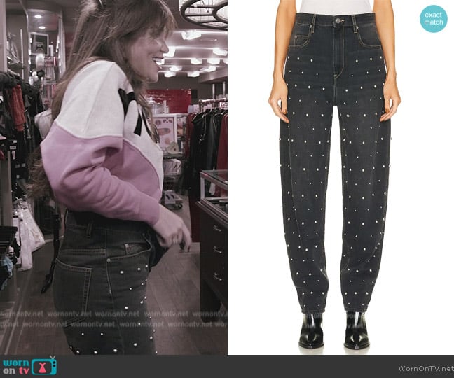 Isabel Marant Corsy Studded Pant worn by Brynn Whitfield on The Real Housewives of New York City