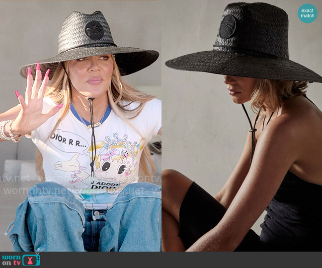 James Perse Hecho Sun Hat worn by Khloe Kardashian (Khloe Kardashian) on The Kardashians