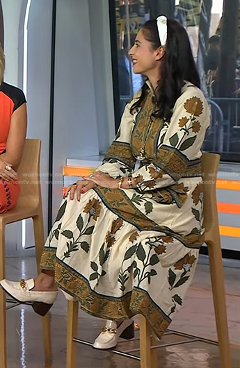 Jacqui Gifford’s floral print midi dress on Today