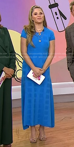 Jenna’s blue check dress on Today