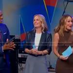 Jennifer’s grey asymmetric skirt on Good Morning America