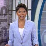 Jericka Duncan’s lilac blazer on CBS Mornings