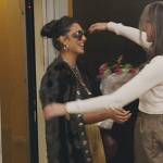 Jessel’s fur button down coat on The Real Housewives of New York City