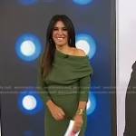 Joelle Garguilo’s green off-shoulder dress on Today