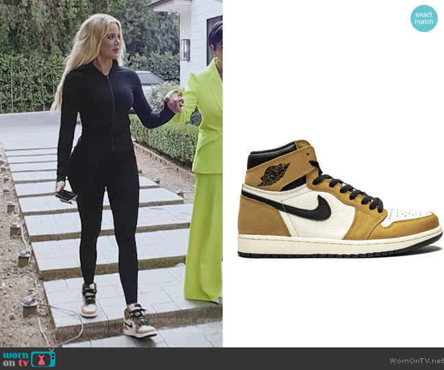 Jordan Air Jordan 1 Retro High Sneakers worn by Khloe Kardashian (Khloe Kardashian) on The Kardashians