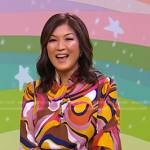 Juju’s multicolor print blouse on Good Morning America