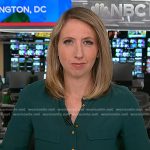 Julia Ainsley’s green blouse on NBC News Daily