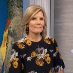 Kate’s black floral keyhole top on NBC News Daily