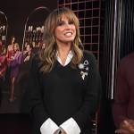 Keltie’s black layered embellished dress on E! News