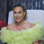 Keltie’s yellow tulle ruffle top and pants on E! News