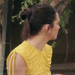 Kendall’s yellow drawstring dress on The Kardashians